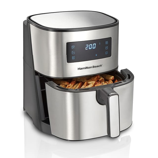 Air Fryer for Home 6.5L, Digital Air Fryer with 8 One-Touch Pre-Set Functions, Air Fryer with Stainless Steel Exterior, Air Fryer for Home, Fast Cooking, 1700W Power, Air Fryer Oven