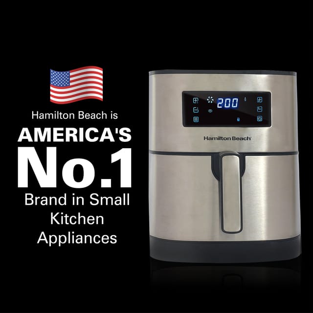 Air Fryer for Home 6.5L, Digital Air Fryer with 8 One-Touch Pre-Set Functions, Air Fryer with Stainless Steel Exterior, Air Fryer for Home, Fast Cooking, 1700W Power, Air Fryer Oven