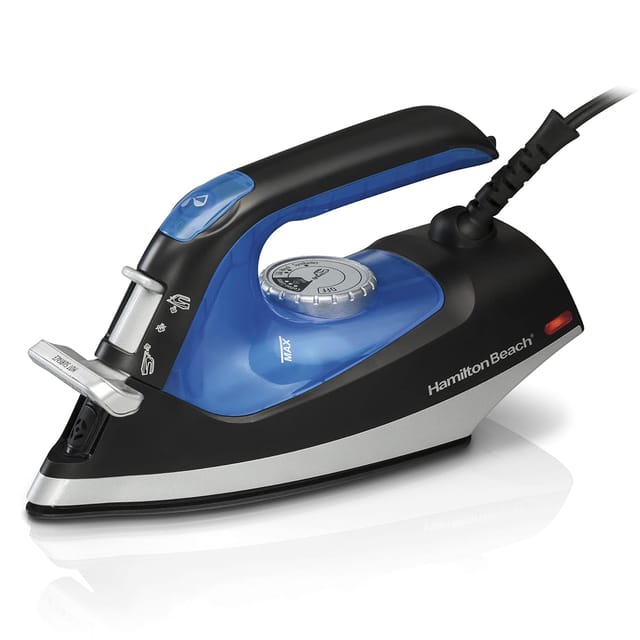 3-in-1 Steam Iron for Clothes, Garment Steamer with 5 Fabric Settings, Steam Iron, Easy Glide Nonstick Soleplate, Iron Press, Steamer for Clothes, Travel Iron, Iron Box with Steamer