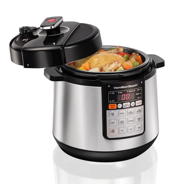 Electric Pressure Cooker, 10 in 1 Function, Rice Cooker, Idli Maker, 1 Touch Steam Release, Cook & Serve, Delayed Start, Slow Cook Technology, 10 Preset Program, Stainless Steel, 5.7L